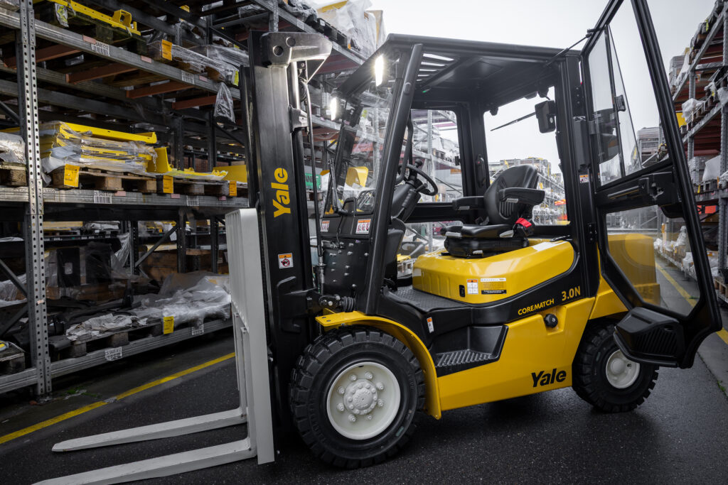 Yale NZ Forklift Outdoors in the winter